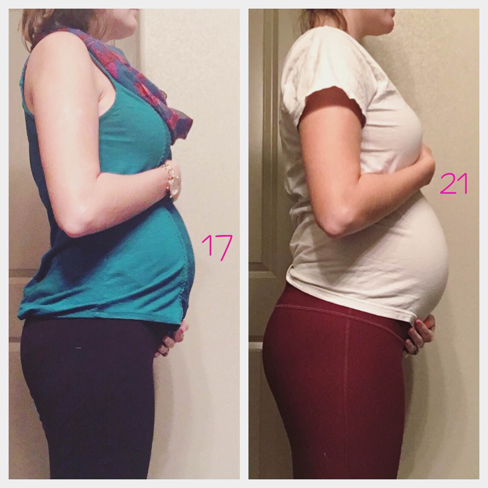 17-21 weeks of pregnancy