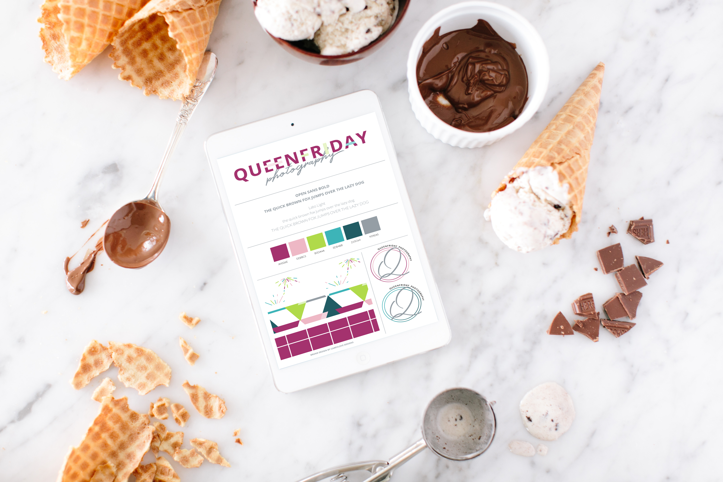 Colorful Brand Design and Showit Website Design for Queenfriday Photography