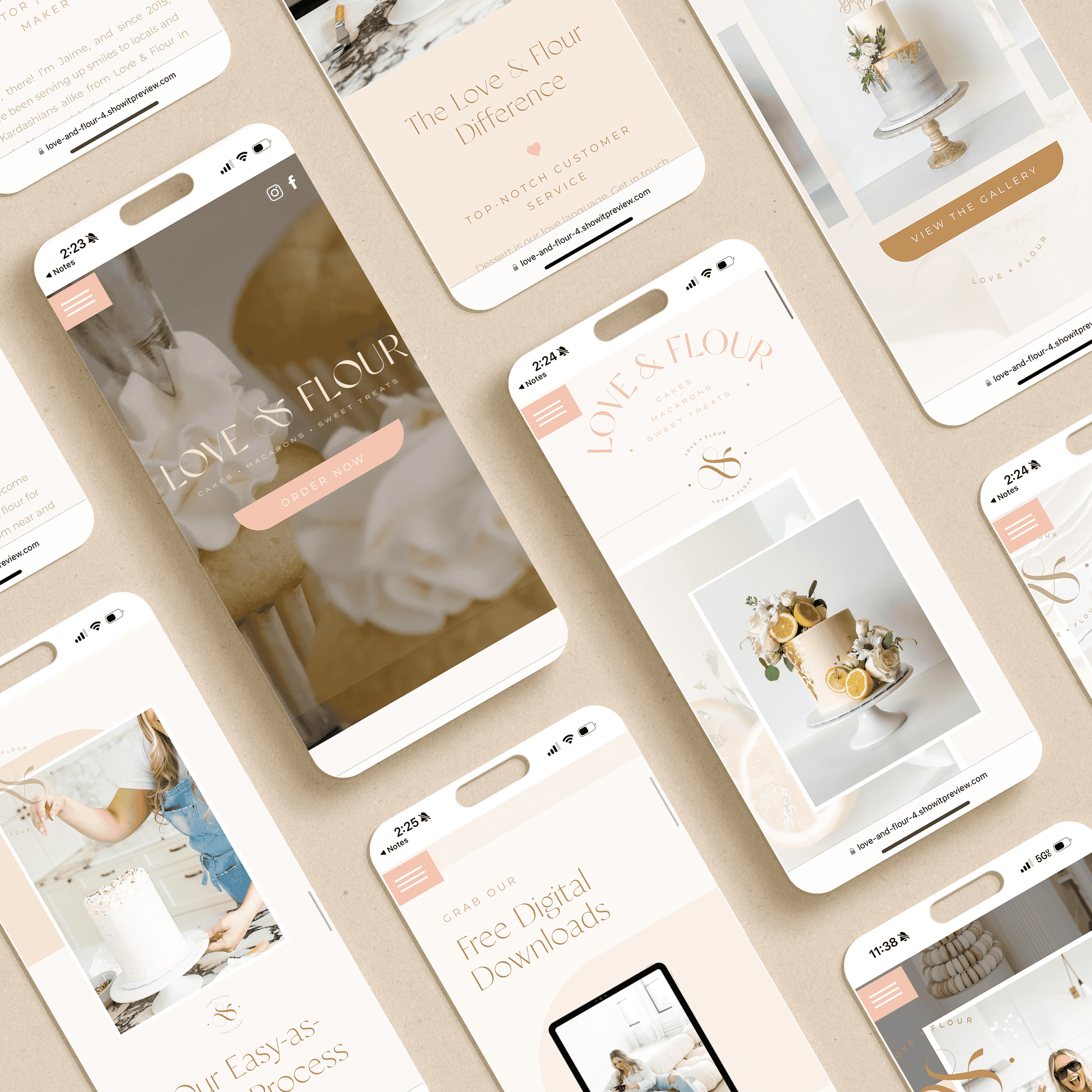 bakery website ideas